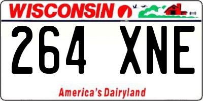 WI license plate 264XNE