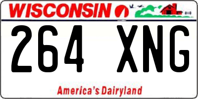 WI license plate 264XNG