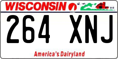 WI license plate 264XNJ