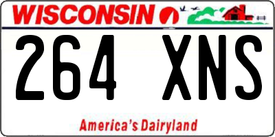 WI license plate 264XNS