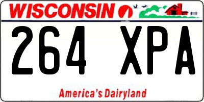 WI license plate 264XPA