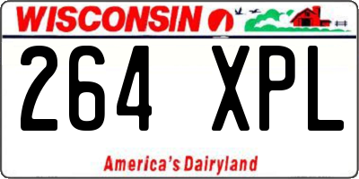 WI license plate 264XPL