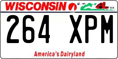 WI license plate 264XPM