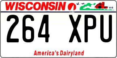 WI license plate 264XPU