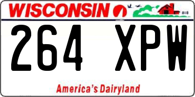 WI license plate 264XPW
