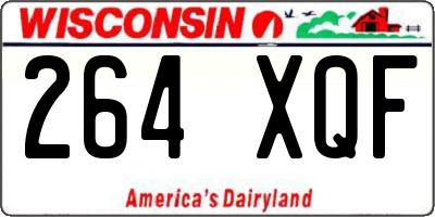 WI license plate 264XQF