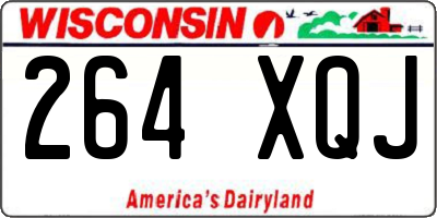 WI license plate 264XQJ