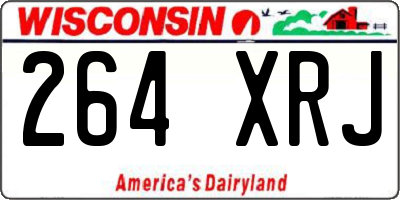 WI license plate 264XRJ