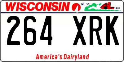 WI license plate 264XRK