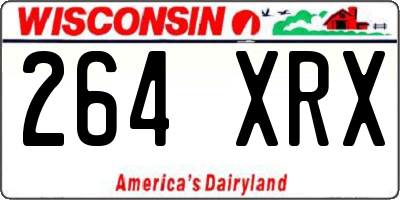 WI license plate 264XRX