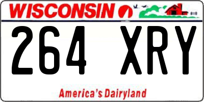 WI license plate 264XRY