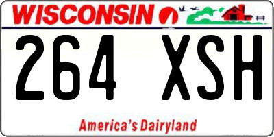 WI license plate 264XSH