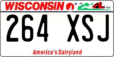WI license plate 264XSJ