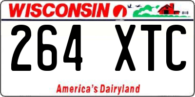 WI license plate 264XTC