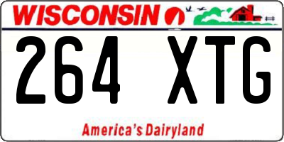 WI license plate 264XTG