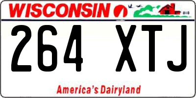 WI license plate 264XTJ