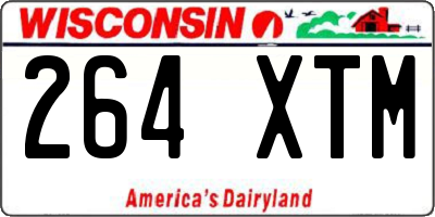 WI license plate 264XTM