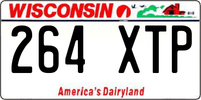 WI license plate 264XTP