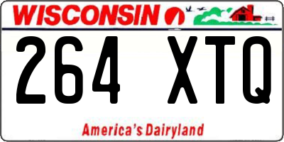 WI license plate 264XTQ