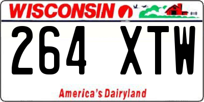 WI license plate 264XTW