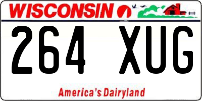 WI license plate 264XUG