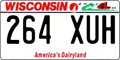 WI license plate 264XUH