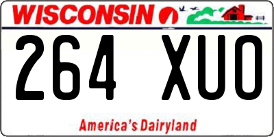 WI license plate 264XUO