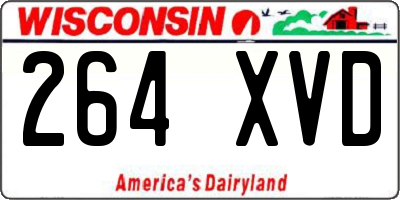 WI license plate 264XVD