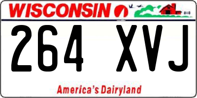 WI license plate 264XVJ