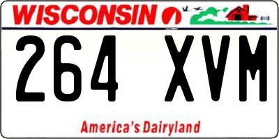 WI license plate 264XVM
