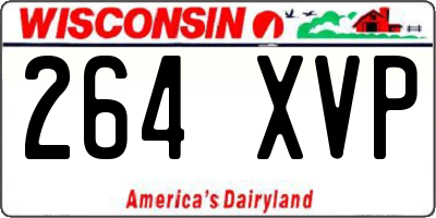 WI license plate 264XVP