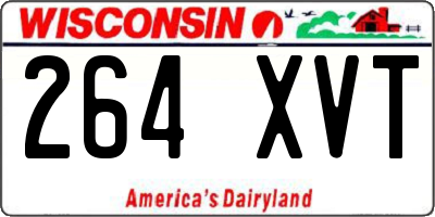 WI license plate 264XVT