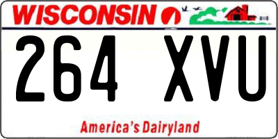 WI license plate 264XVU