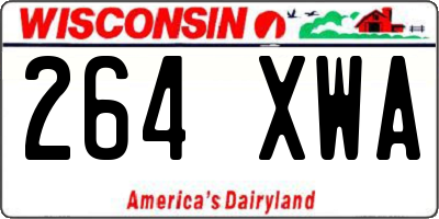 WI license plate 264XWA