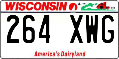 WI license plate 264XWG