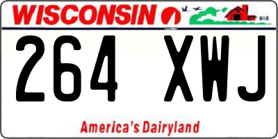WI license plate 264XWJ