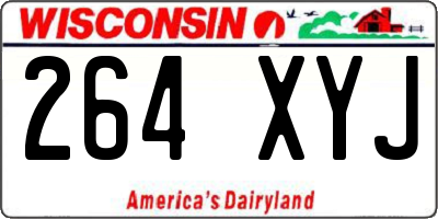 WI license plate 264XYJ