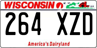 WI license plate 264XZD