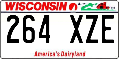 WI license plate 264XZE