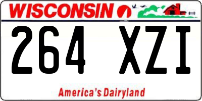 WI license plate 264XZI