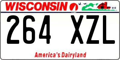 WI license plate 264XZL