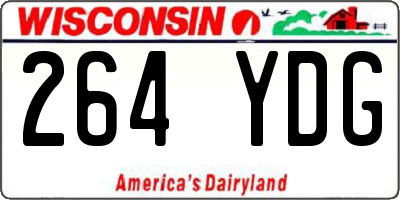 WI license plate 264YDG
