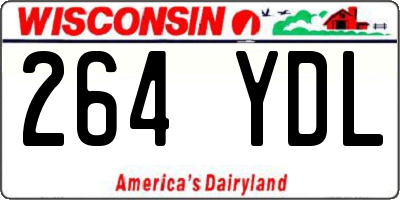 WI license plate 264YDL