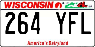 WI license plate 264YFL