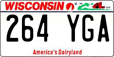 WI license plate 264YGA