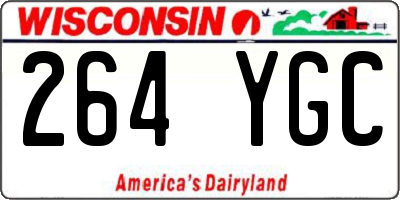 WI license plate 264YGC