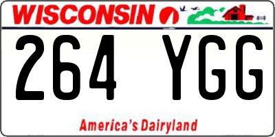 WI license plate 264YGG