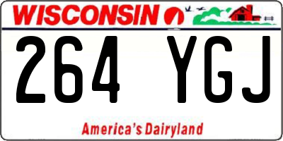 WI license plate 264YGJ