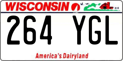 WI license plate 264YGL