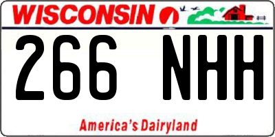 WI license plate 266NHH
